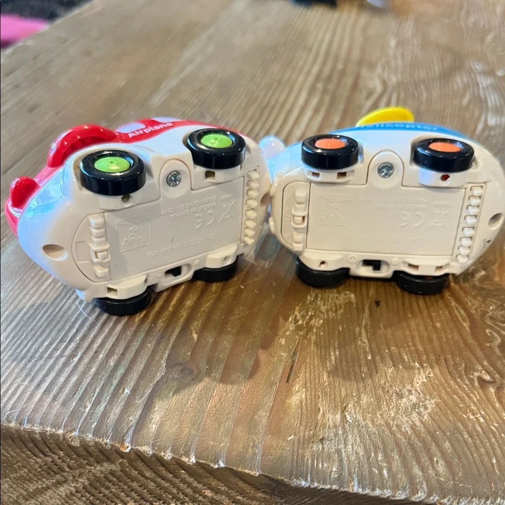 Vtech Colorful Airplane and Helicopter Toy Set lights up and sings
